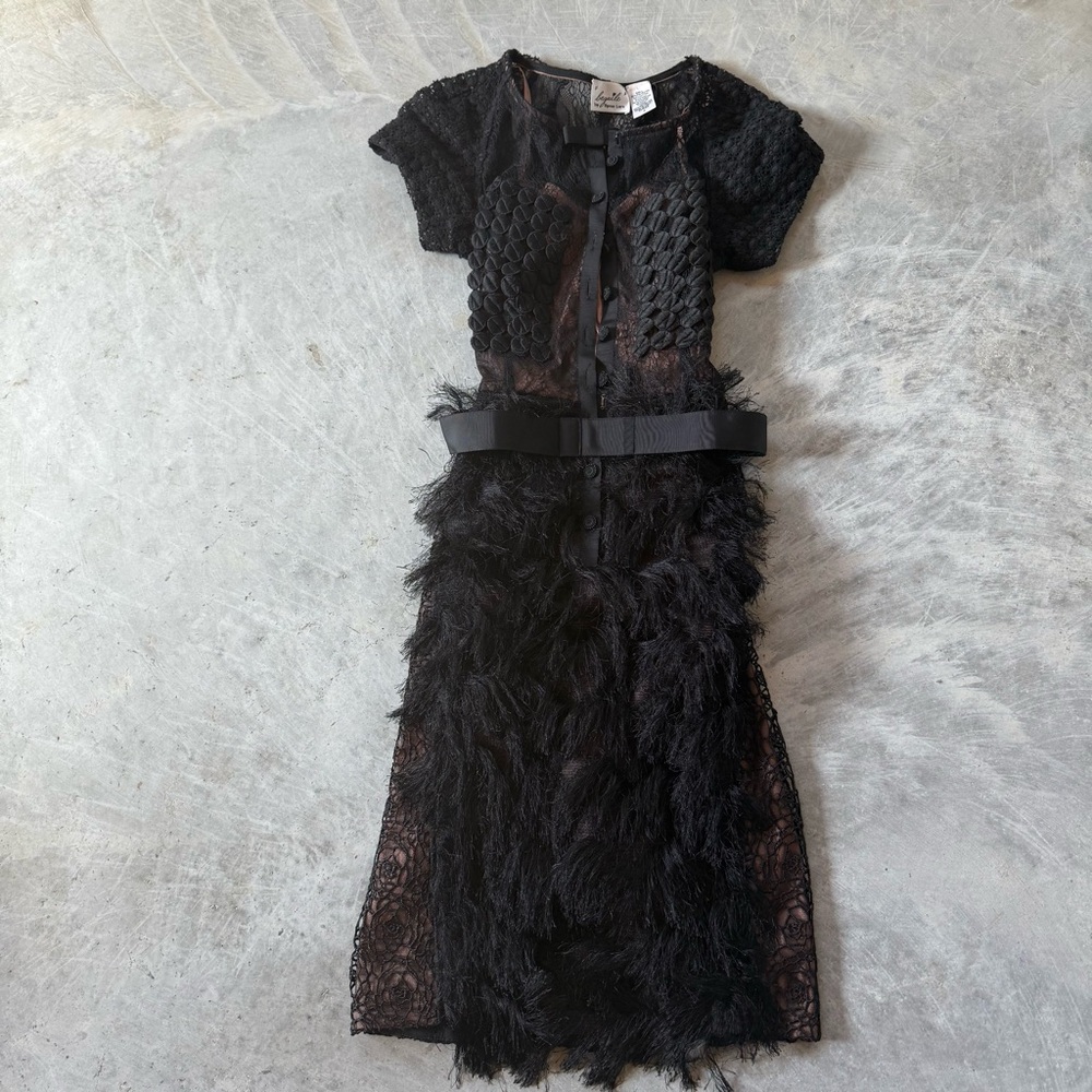 Anthropologie Beguile by Byron Lars Carissima Sheath Black Dress 4